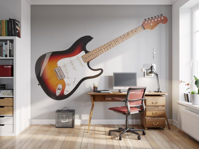 stickers mural de musique